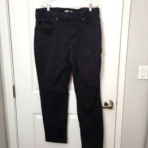 5/$30 Old Navy Black Athletic Tapered Jeans Size 36 X 30